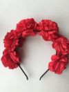 Ободок на волосы в стиле dolce&amp;gabbana красный цветы розы украшение бижутерия аксессуары
